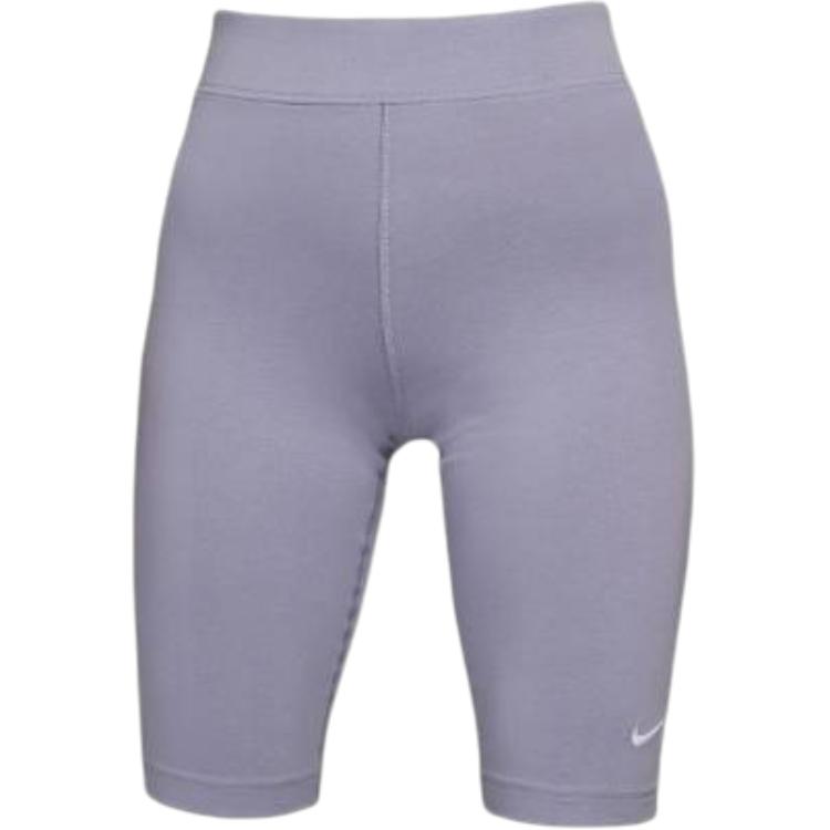 Nike Logo Slim Fit Three-Quarter Cycling Pants Women bottoms Light-Purple DV7909-519 S