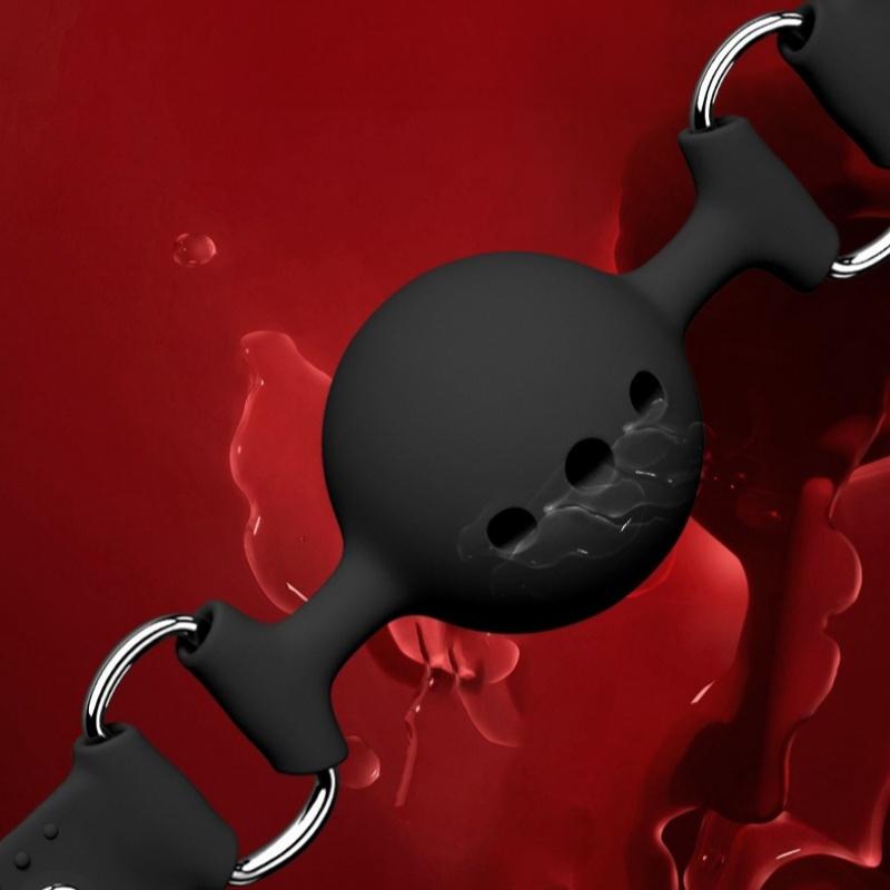 3 Sizes Soft Safety Silicone Open Mouth Gag Ball Bdsm Bondage Slave Ball Gag Erotic Sex Toys For Woman Couples Adult Sex Games