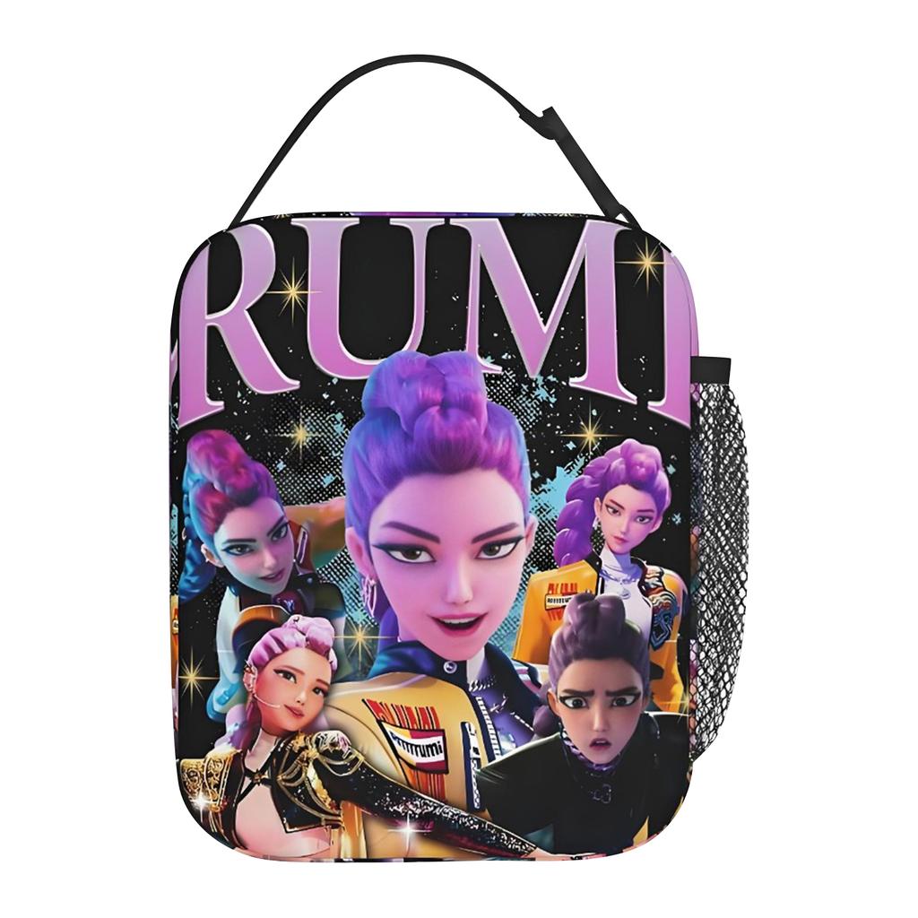 Lunch Bag Outdoor Picnic Lunch Box Retro Graphic Design Tote Food Bags Oxford Portable Insulated Cooler Bag