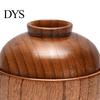 Wooden Bowl Rice Japanese Style with Lid Dishwasher Safe Food Container Tableware Salad Soup Snack Kitchen Supplies
