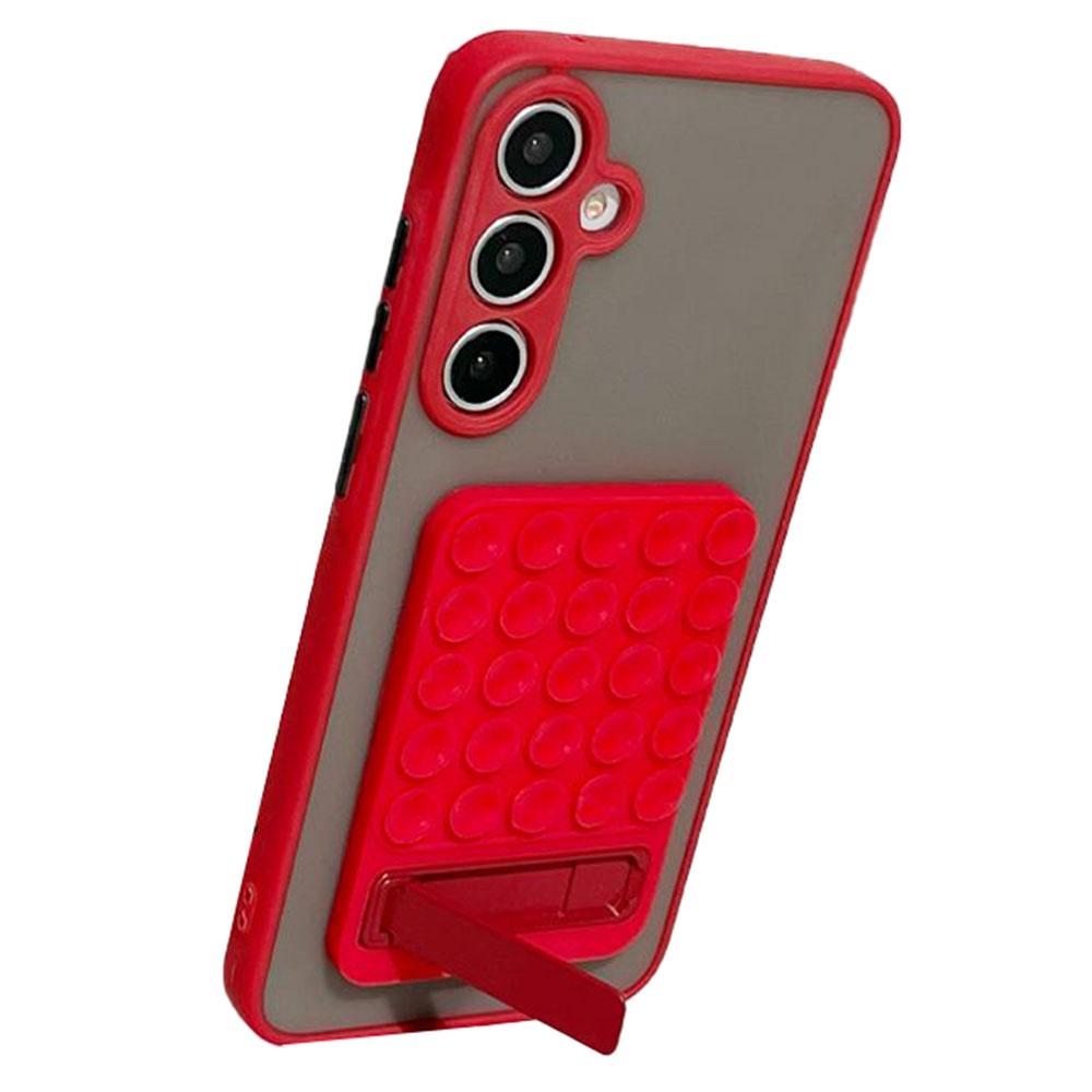 

Silicone Suction Cup Phone Kickstand Strong Adhesive Backing Smartphone Holder D