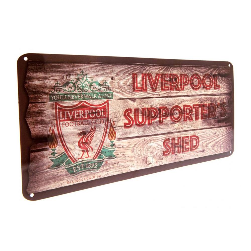 Liverpool FC SupporterÂ´s Shed Metal Plaque
