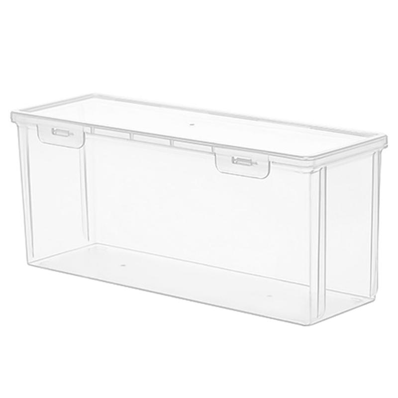 Clear Bread Storage Box with Lid Container Household Fresh-keeping Box for Restaurant Kitchen  Bread Organization