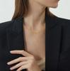Cazador Trendy Double Snake Chain Necklace Women Stainless Steel Love Knot Clavicle Chain Choker  Gold Color Jewelry Gift 2026
