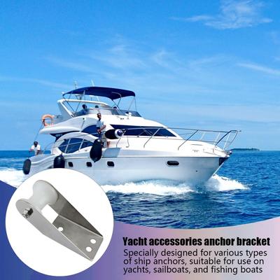 Suporte de Rolo para Âncora de Barco de Serviço Pesado Rolo para Lançamento de Âncora de Proa de Iate Hardware de Lançamento Aço Inoxidável Substituição para Offshore