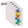 Temporary Face Tattoos 5 Sheets Butterfly Tattoo Stickers Waterproof Flower Tattoos Colorful Long-lasting Body for Parties Night Club Music Festival