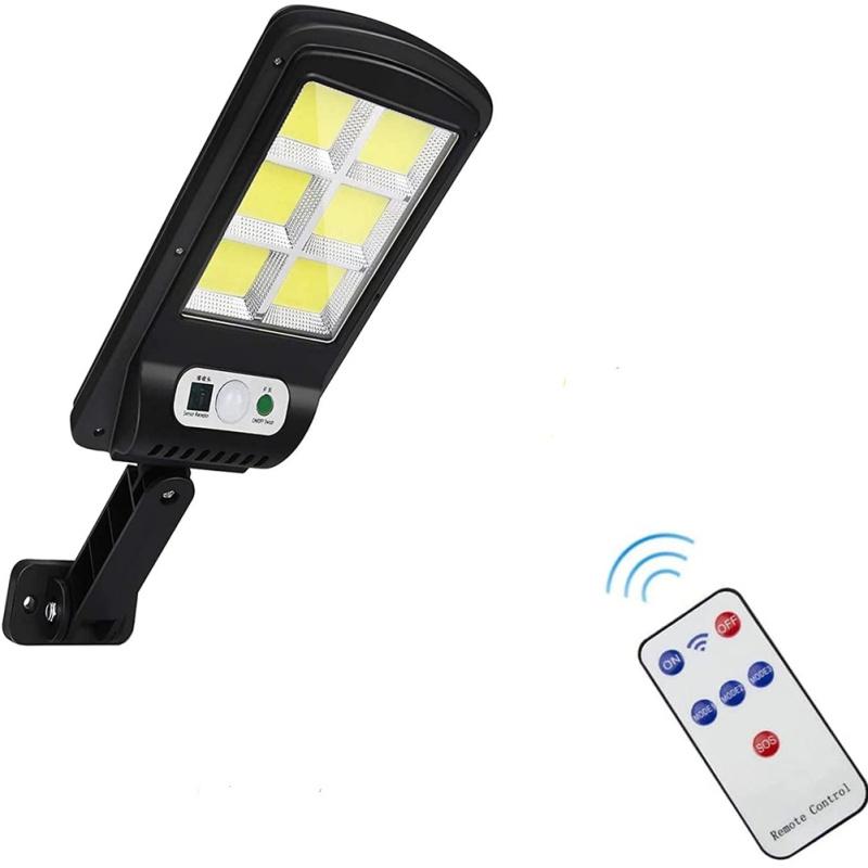 Outdoor Led Cob Solar  Street  Light Remote Control Infrared Motion Sensor Wall Lamp Weatherproof