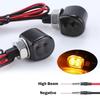 E Marked M8 Mini Motorcycle Turn Signal Light Indicator 12V Amber LED Signals Blinker Winker Lamp For Cafe Racer Bobber Honda