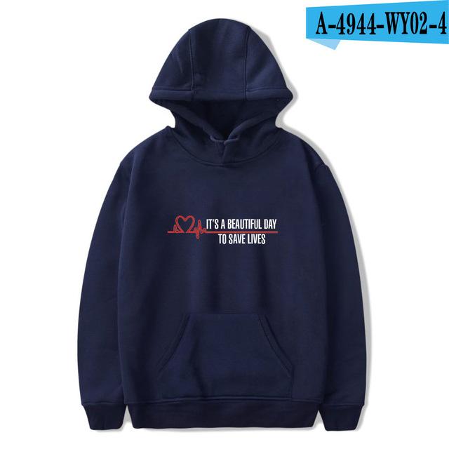 Harajuku Gray's Anatomy Tumblr Greys Anatomy printed Hoodies Sweatshirts Men/Women Comfortable Sweatshirt Adult/Child Pullovers