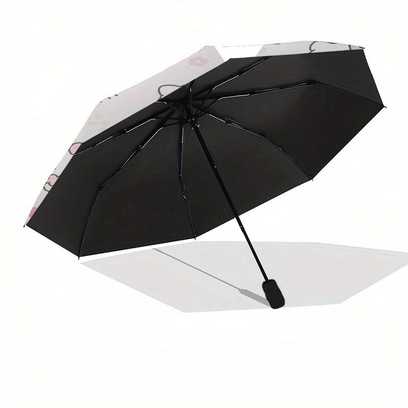 Hello Kitty,Floral Automatic Umbrella-Foldable, Durable 8-Bone Design, Compact and Stylish, Great for Camping, Halloween, Christmas, Mother'