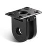 HSU Aluminum Replacement Finger Base Mount with Screw Conversion Adapter for GoPro Camera Accessory 1/4" Hole, (5-6 Screws),