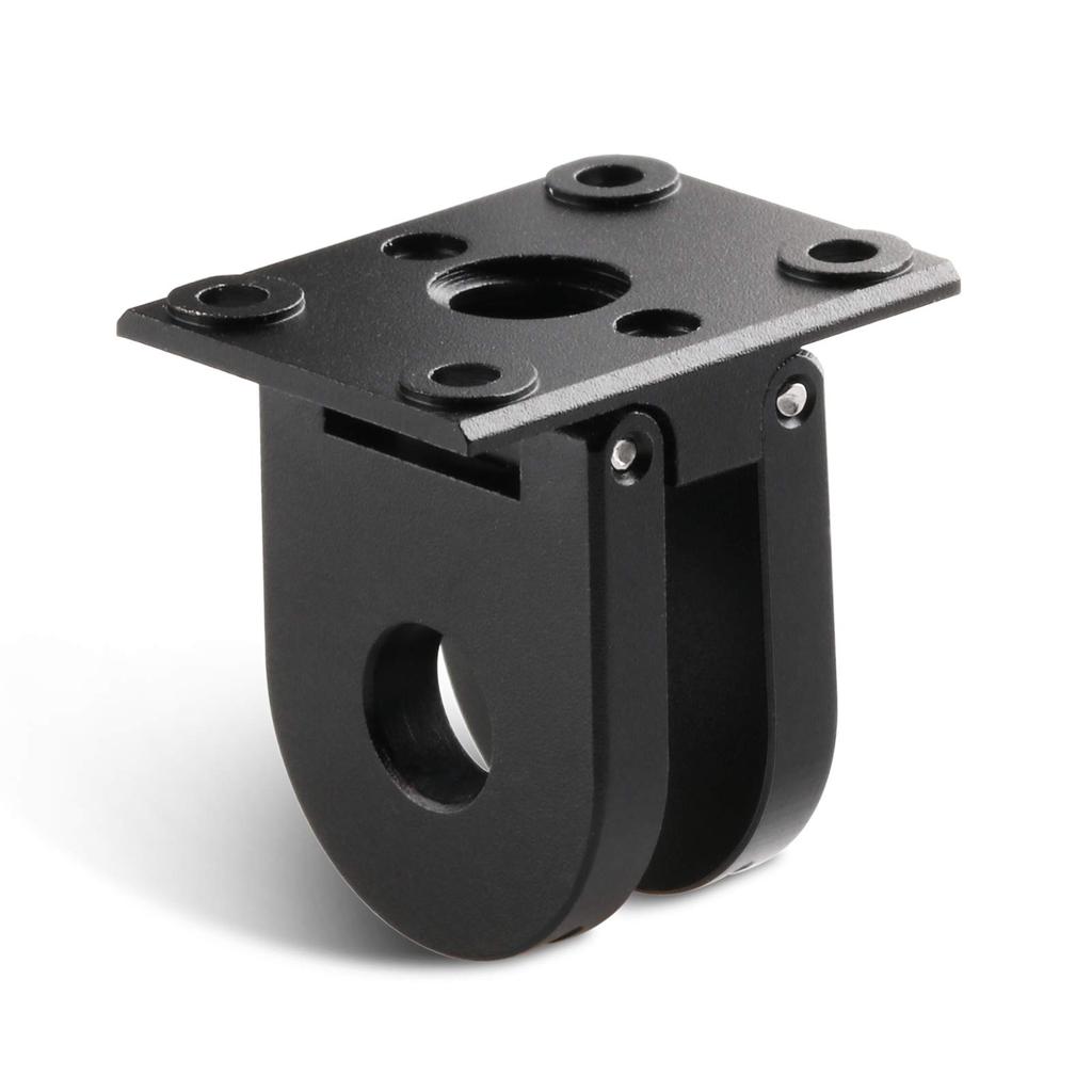 HSU Aluminum Replacement Finger Base Mount with Screw Conversion Adapter for GoPro Camera Accessory 1/4" Hole, (5-6 Screws),