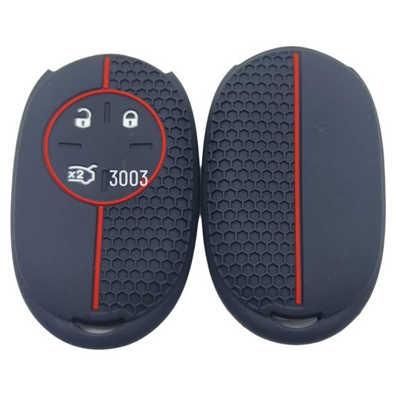

Soft Silicone Protective Key Cover for Fiat 500E 2022-25 and 500X L (Four-Button) чёрный