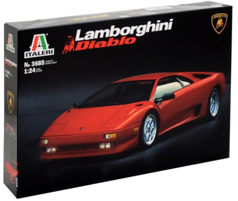 Platz Italeri 1/24 Lamborghini Diablo Plastic Model Kit IT3685 (Car)