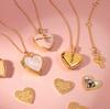 Valentine'S Day Marriage Proposal Natural Shell Love Commemorative Photo Box Pendant Necklace Opening And Closing Pendant Titanium Steel High