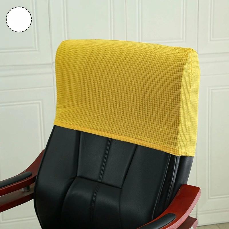Thick Elastic Gaming Chair Headrest Cover Dustproof Pillow Protector Slipcover For Office Chair Back