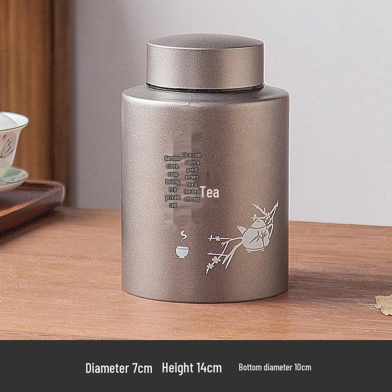 Premium Stainless Steel Tea Storage Canister
