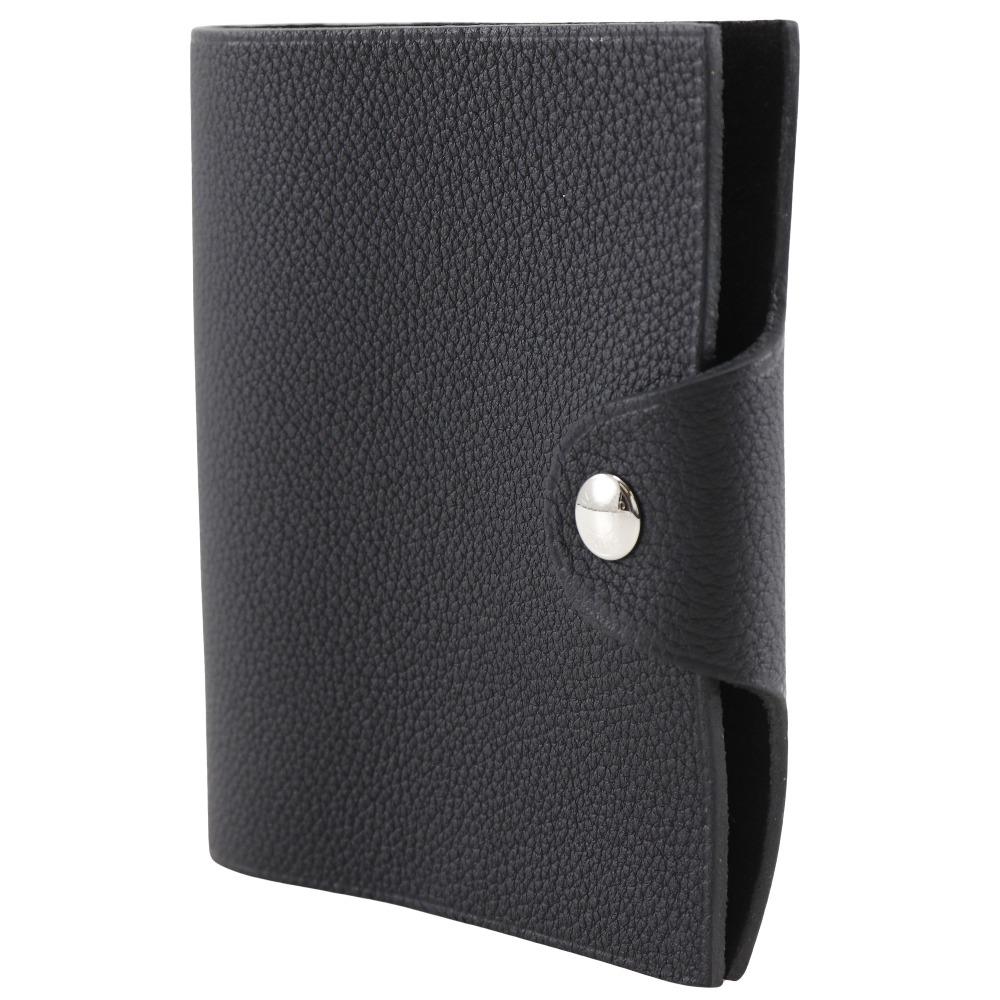 Hermes Ulysse Mini Notizbuchhülle Notizbuchhülle schwarz Togo Unisex Gebraucht