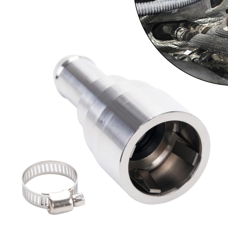 Stainless Steel Coolant Hose Splice 3/4 To 5/8 Inch Reducer Fitting for Heater Core Hose Repair and Service Use In Vehicle Upkeep Tasks