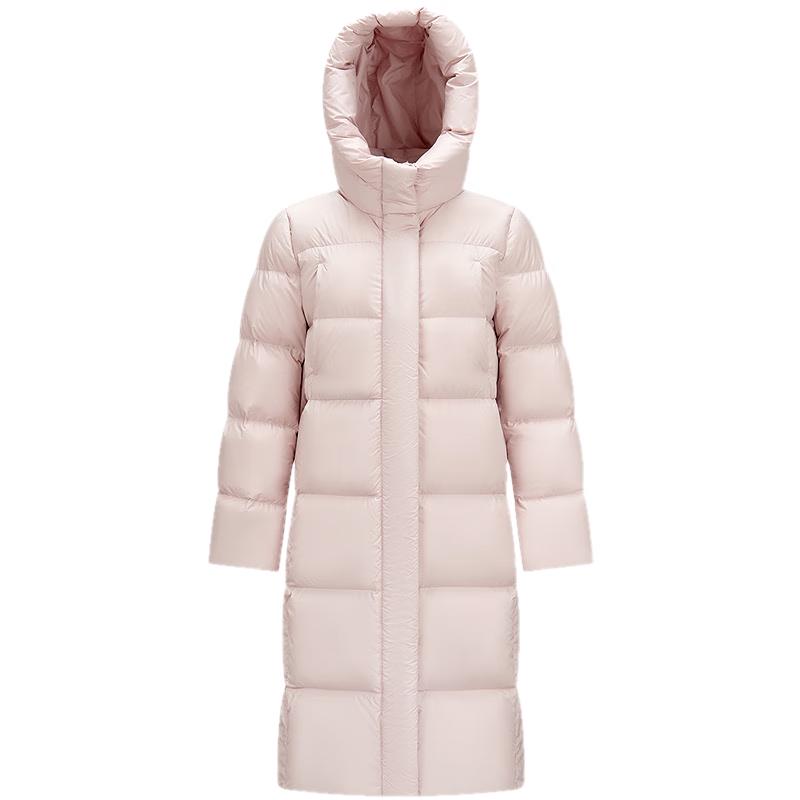 Semir Women's Long Hooded 90% Duck Down Puffer Jacket