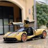 1:22 Huayra Dinastia Supercar Alloy Car Toy Car Metal Collection Model Car Sound And Light Toys For Children