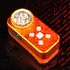 Small Clip On Flashlight Featuring 7 Lighting Modes 500 Units Brightness And Magnetic Base For Car Motorcycle Outdoor Use