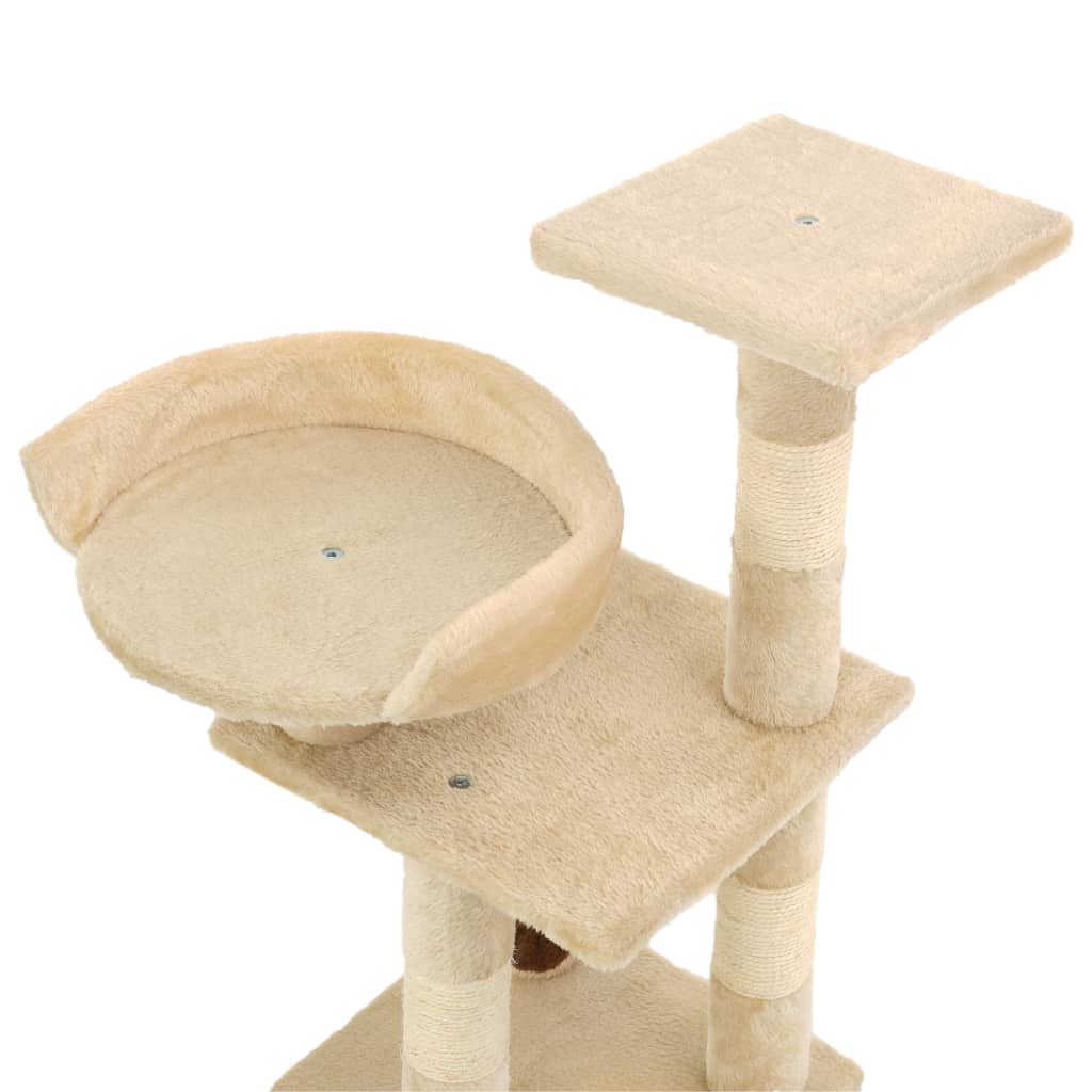 Cat Scratching Post with Sisal Scratching Posts 65 Cm Beige