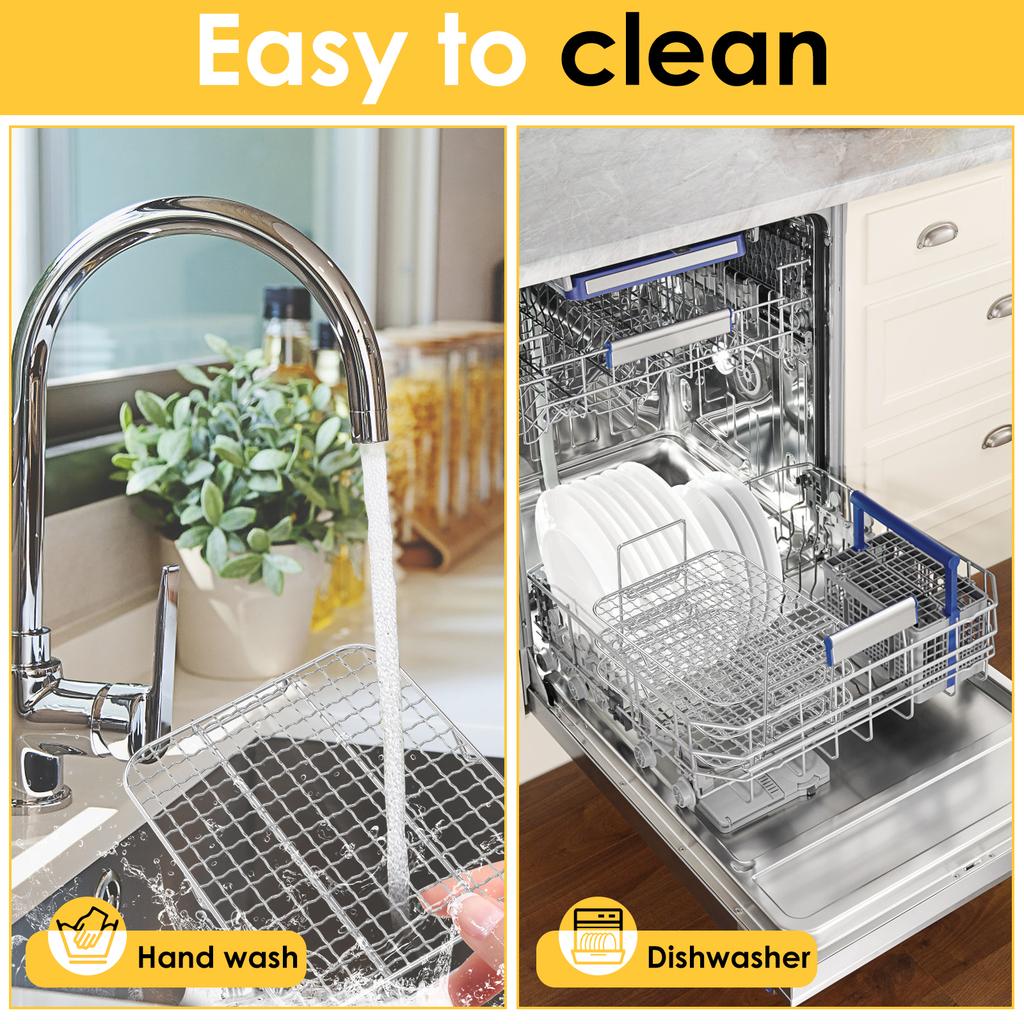 2/3 Tier Air Fryer Rack Stainless Steel Air Fryer Grill Grate Heat Resistant Dehydrator Racks for Cooking Kitchen Accessories