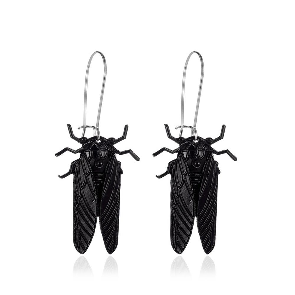 1 Pair of Women's Earrings Alloy Insect-shape Long Earrings