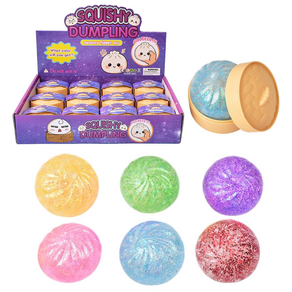 

Sensory Squeeze Toy Calming Stretchy Relaxing Gadget Funny Squeeze Toy Dumpling Shape for Boys Girls Students Adults Classroom