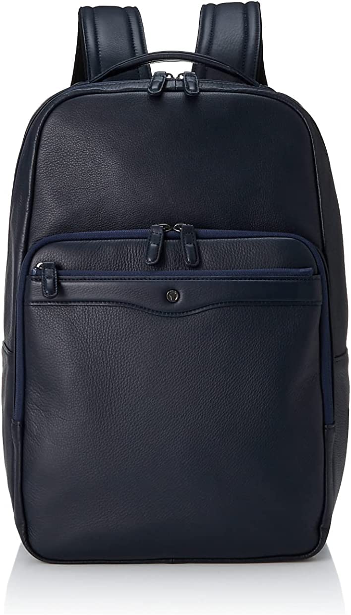 

Business Backpack Rucksack Genuine Leather Made in Japan Freight Antibacterial and Deodorizing Treatment 76570 Navy [Offerman] Men s Темно-синій