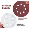 DE Warehouse 24H Shipping Free Delivery 25PCS 5 Inch 8 Holes Dustless Hook and Loop Sanding Discs,40-2000 Grit Sandpaper