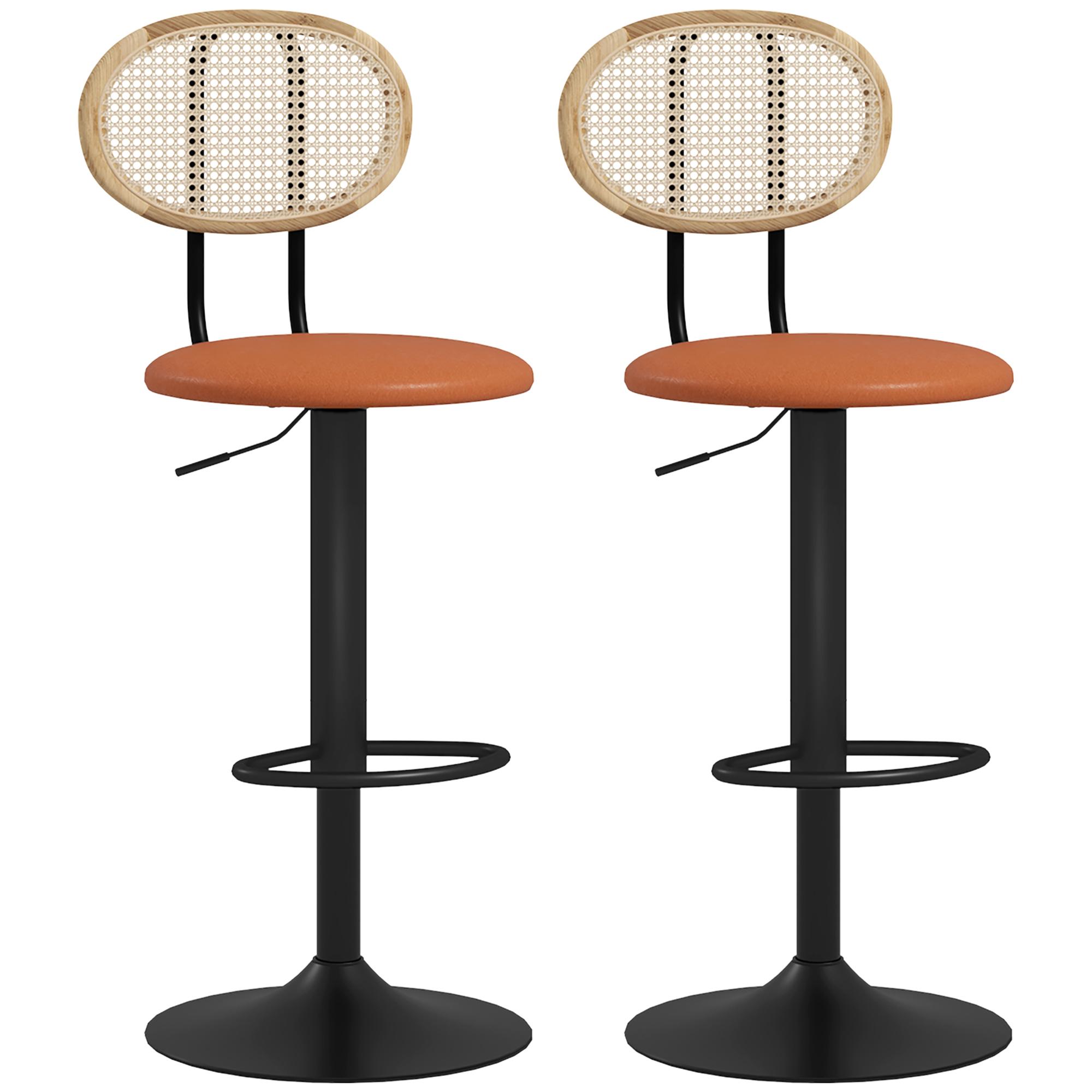 Set of 2 Bar Stools Bar