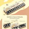 Magnetic Car License Plate with Temporary Parking Number Display for Civic CRV