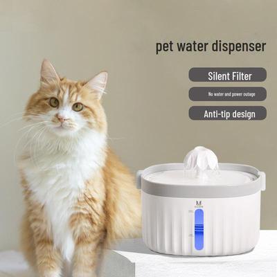 Smart Automatic Pet Water Dispenser with Circulation Filtration, Water Shortage & Power Outage Safety for Cats and Dogs.