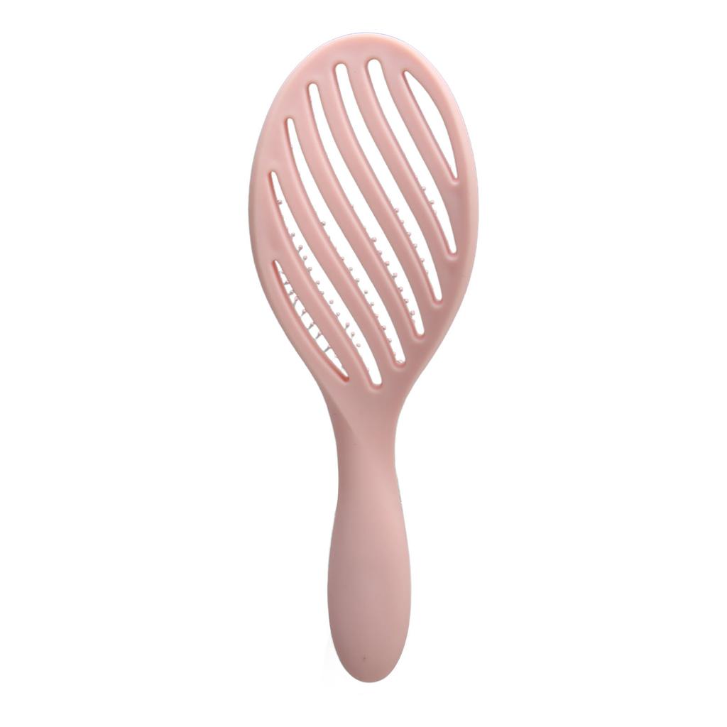 4Pcs Curved Vented Hair Brush Professional Soft Needle Detangling Hairbrush for Faster Blow Drying Styling Pink