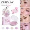 Parelmoer Shimmer Schelp Highlighter Balsem, 2-in-1 Gezichtsbloesem Highlight Verhelderende Make-up
