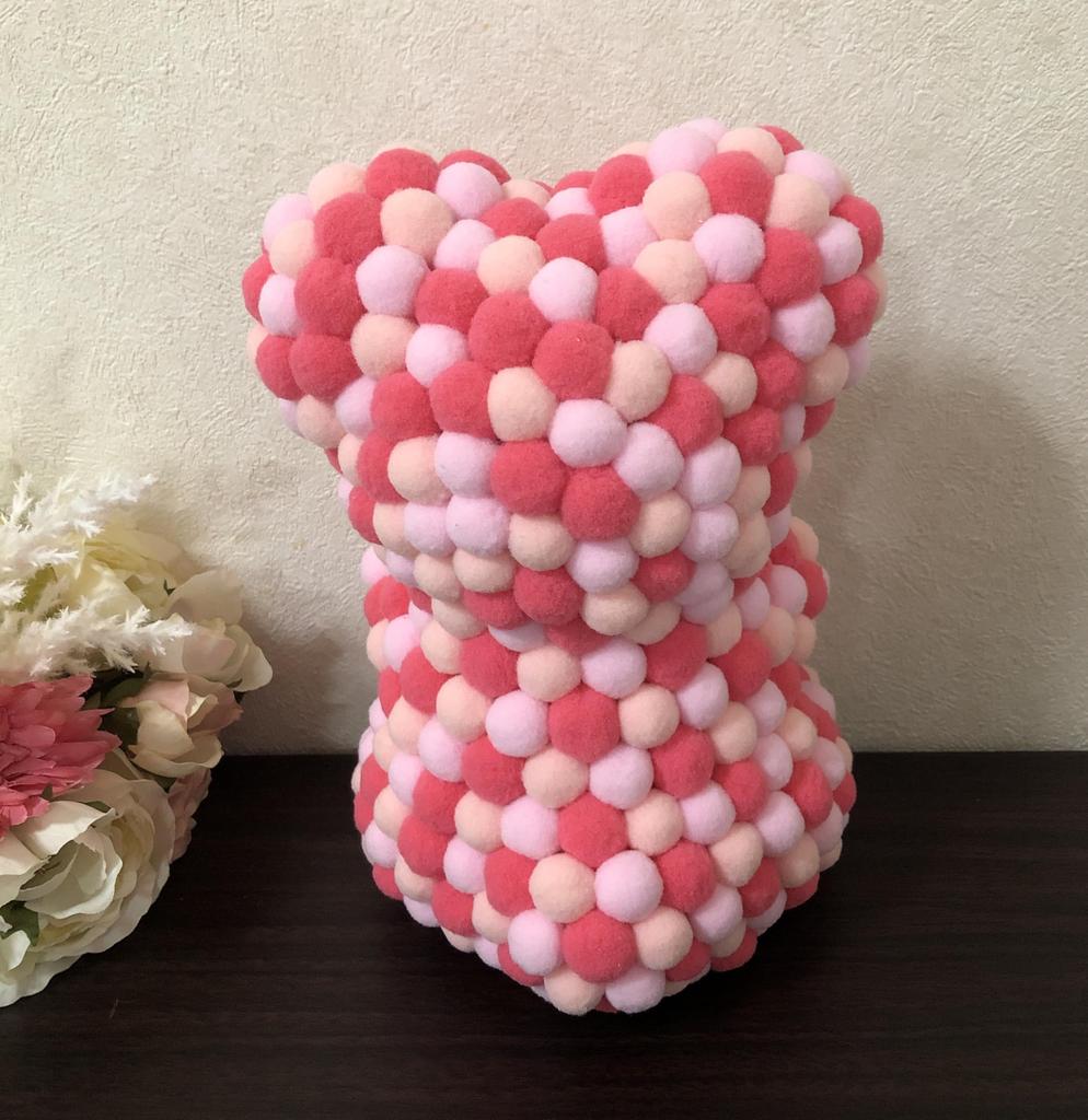 Bear Pom Pom Bear Gift Pink