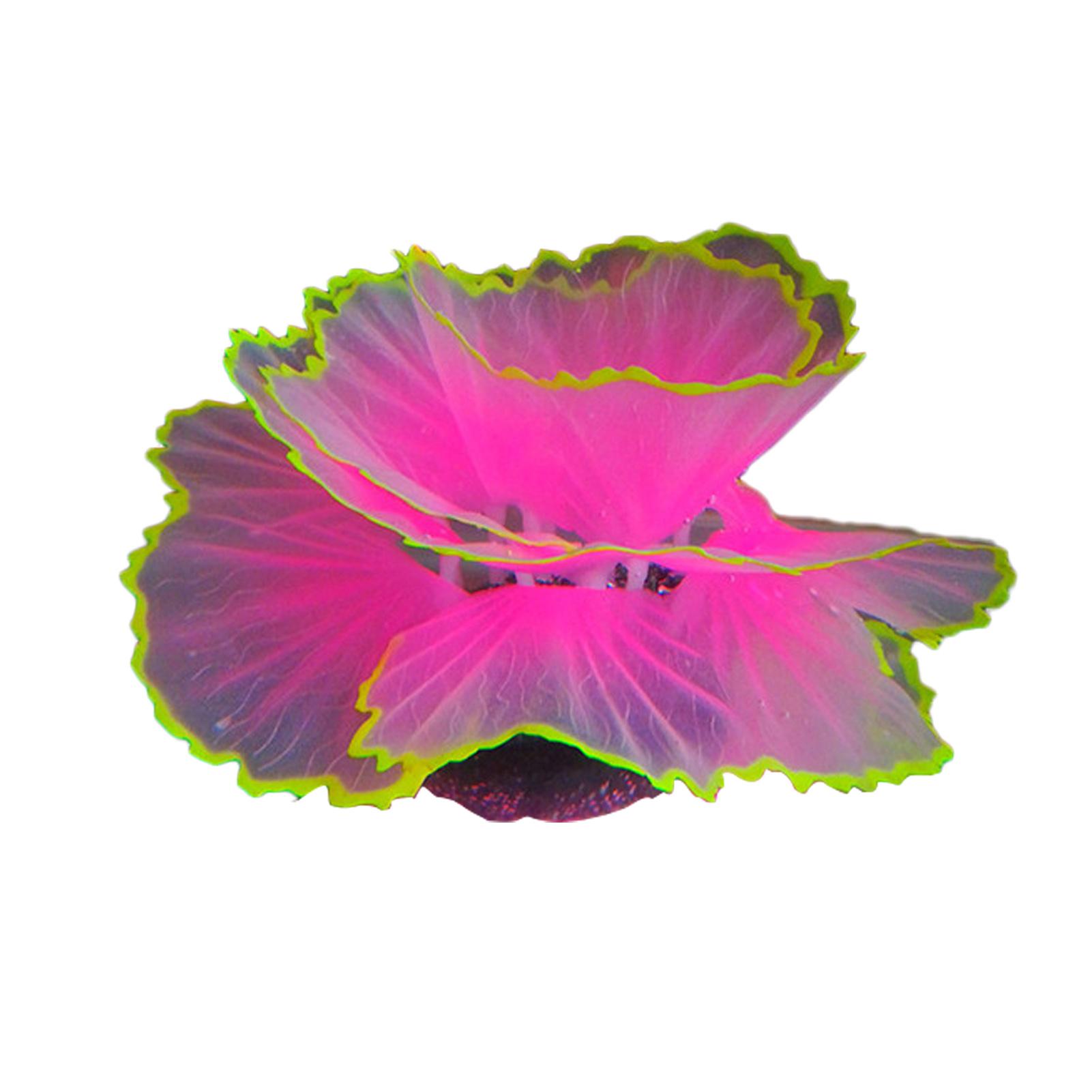 

Декор в аквариум: яркий флуоресцентный силиконовый коралл с присоской розовый