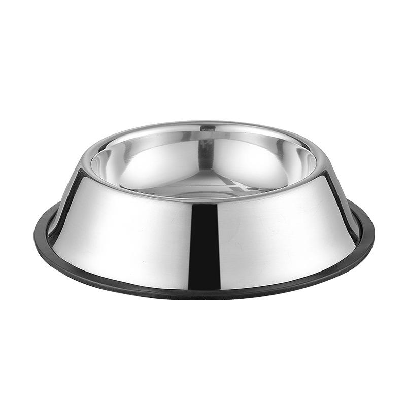 Non-Slip Stainless Steel Pet Food Bowl for Cats & Small Dogs - Thick, Drop-Resistant Design