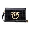 New PINKO Cowhide Leather Swift Bag Shoulder Bag Crossbody Bag Mini Women's Black 1P22VW-A051-Z99G