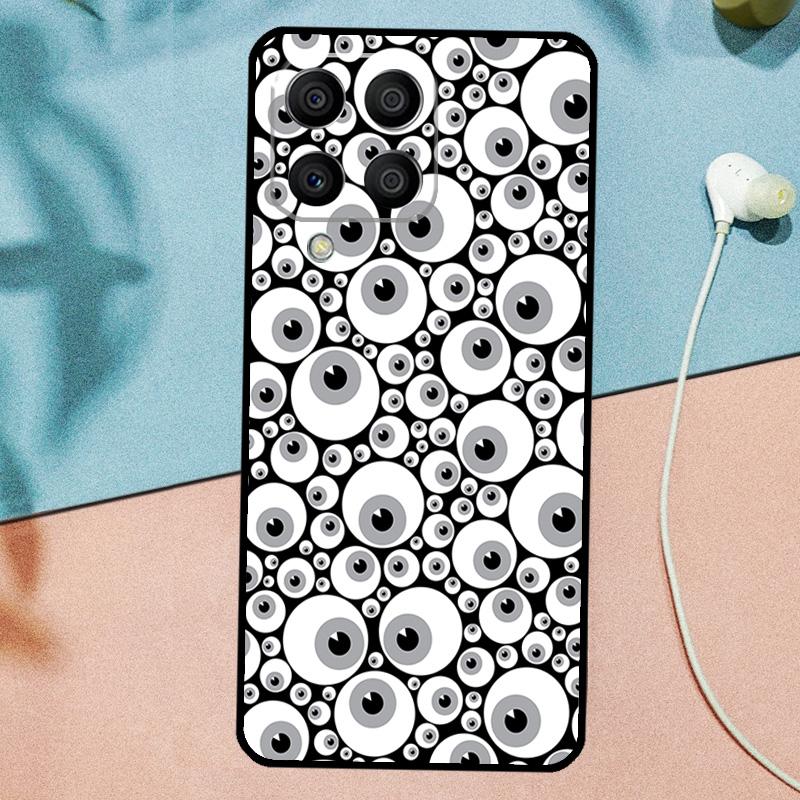 Crazy Eyeball Pattern For Samsung Galaxy M33 M35 M55 M15 M12 M13 M14 M34 M54 M53 M21 M31 M11 M32 M52 M06 M16 Case