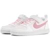 Kids Nike Court Borough Low top Skateboard Shoes White Pink AV3167-100(Team4-)