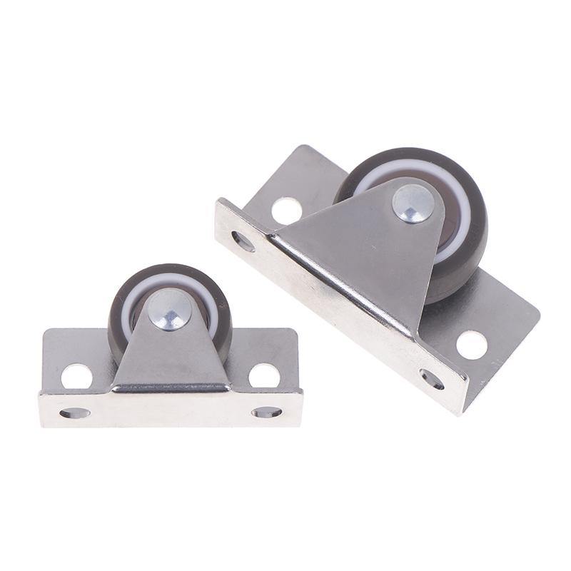 1/4Pcs Silent Rubber Casters, Drawer Wheels, For Furniture Kitchen Cabinet Table ,Of Side Installation Low Profile Replace Wheel