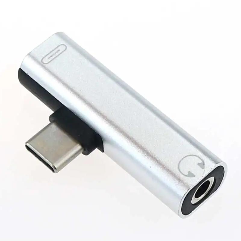 Cables & Adapters 2 In 1 Usb C Type C Male To Female 3.5Mm Jack Charging Listening Adapter
