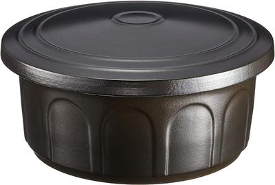 [Marca Esclusiva Amazon] Contenitore per Riso Chateau d'Or, Ceramica Infrarossi Lontani, Capacità 3 tazze, Made in Japan (Nero)