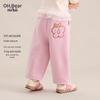 Ohm Bear Girls' Butterfly Print Casual Pants
