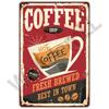 HD Metal Tin Sign Vintage Coffee House Retro Poster Wall Decor for Kitchen Cafe Bar Home Decoration