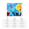 Sesame Street Cartoon Blanket Cover Tv Show Plush Throw Blanket Airplane Travel Decoration Soft Warm Bedspread