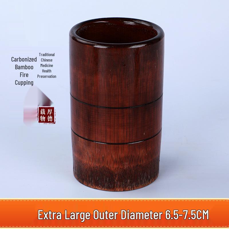 Bamboo Cupping Set: Carbonized Bamboo Charcoal Fire Cupping Jars & Tubes for Household Use